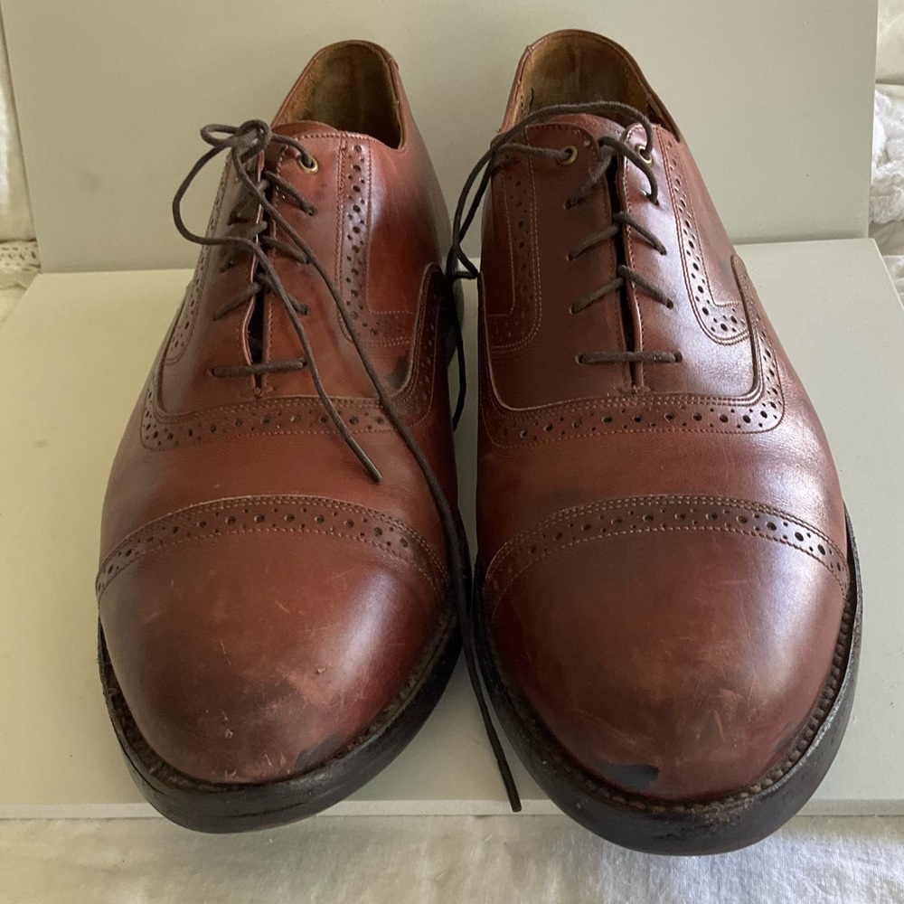 Johnson and Murphy: crop to leather dress shoes